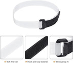 MECCANIXITY 5Pcs Reusable Battery Tie Down Straps, 0.8x20" White Nylon - Image 3
