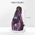 Dream Catcher Wolf Sling Bag For Women Men Wolf Pattern Backpack Crossbody - Image 3