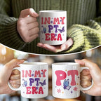 RZHV In My PT Era 11 Oz Novelty Mug, Cute Butterfly Office Ceramic Mug Gifts - Image 5