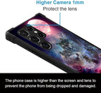 for Samsung Galaxy S23 Ultra Case, Star Two Wolfs Howling Pattern Graphic - Image 2