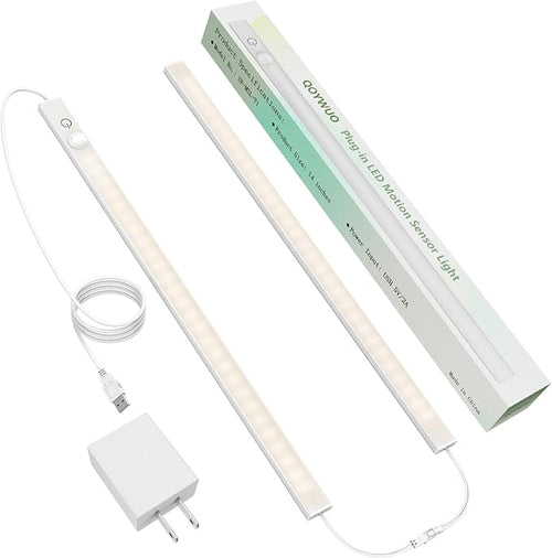 14" Slim USB Plug-in LED Motion Sensor Light Indoor, Bright & Dimmable Under by GreatLightingforGreatLife