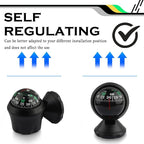 Compass for Car with Bottom Stick Car Compass Ball, Adjustible and Night Vision - Image 7