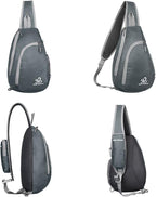 WATERFLY Crossbody Sling Bag Small Water Resistant Backpack Lightweight - Image 5