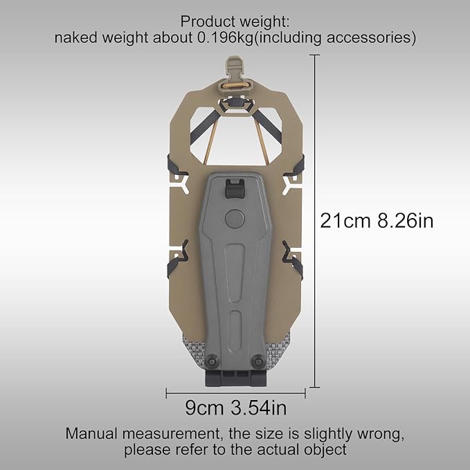 90 Degree Rotation Tactical Plate Carrier Vest Attachments Universal Phone - Image 2