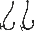 Mystic Colonial Rustic Cast Iron Wall Hooks, Heavy Duty Retro Utility Hanger - Image 4