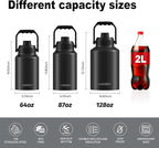 WATERSY 1 Gallon Water Bottle Insulated, BPA Free&Leak Proof, 128oz Stainless - Image 3