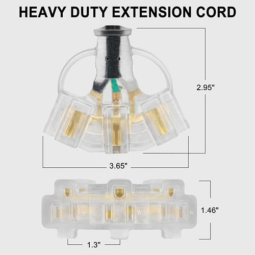 1FT 12/3 Outdoor Extension Cord - Image 2