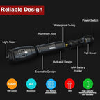 COSOOS LED Flashlight with Holster, Bright Tactical Flashlight High Lumen - Image 5