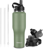 40oz Water Bottle with Powder Coated, Fit in Any Car Cup Holder, Water Bottle by ABOTOCUP