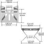 WiTi Stainless Steel Exterior Outside Wall Corner Mount - Image 6