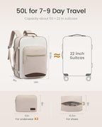 LOVEVOOK 50L Travel Backpack for Women & Men, Airline Approved Carry On Luggage - Image 5