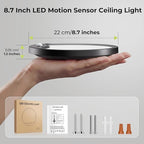 hepside 4 Pack Motion Sensor Ceiling Light Wired, 3000K/4000K/6500K LED Flush - Image 8