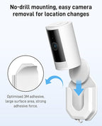 3 Pack Ring Indoor Camera No Drill No Screws Wall Mount Bracket Compatible - Image 3