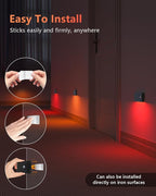 WILLED Rechargeable Night Light, RGB & Warm White Stair Lights Indoor, Color - Image 7