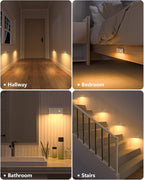 WILLED Motion Sensor Night Light, Rechargeable Stair Lights Indoor, Warm White - Image 2