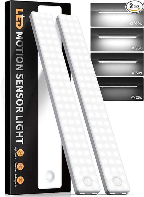 13inch Under Cabinet Lighting, 2500mAh Motion Sensor Light Indoor, USB by Auxoda