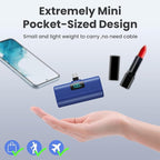 Small Portable Charger 5200mAh, Upgraded PD USB C Power Bank Built-in USB-C - Image 6