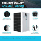 Renogy 200 Watts 12 Volts Monocrystalline RV Solar Panel Kit - Image 3