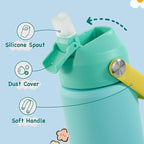 12oz Kids Water Bottle 2 Pack, Stainless Steel Insulated Water Bottle - Image 3