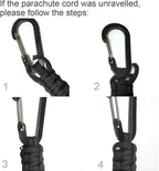 EOTW Paracord Keychain for Men Women Paracord Carabiner Backpack Keychain - Image 7