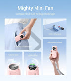 Diveblues TurboBear Portable Handheld Turbo Fan, 5 Gear Wind, Travel Essentials - Image 4