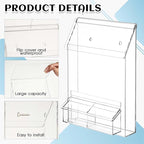 Barydat 2 Pieces Outdoor Brochure Holder - Image 4