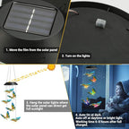 Toodour Solar Wind Chime, Color Changing Wind Chimes Butterfly, LED Decorative - Image 3