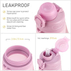 TakeToday Collapsible Water Bottles 21oz, Foldable Platinum Silicone Travel - Image 6