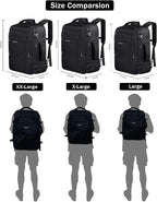 Vancropak Carry On Backpack, 45L Expandable Extra Large Travel Backpack - Image 6