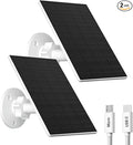2W Solar Panel for Security Camera Outdoor, USB/USB-C Charger by VUEBEE