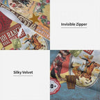 Cowgirls Wild West Pillow Covers 18 X 18 Far East Rodeo Round Up Win Ride Horse - Image 7