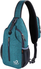 WATERFLY Crossbody Sling Backpack Sling Bag Travel Hiking Chest Bags Daypack by Waterfly