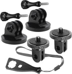 Aluminum Camera Tripod Adapter 1/4"-20 Conversion Adapter Mounts Compatible by duwuzest