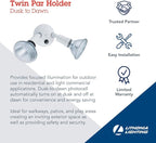 Lithonia Lighting Adjustable Dusk Dawn Security Light, Twin Par Outdoor Flood - Image 3
