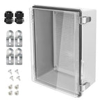 LeMotech Electrical Box, IP67 Waterproof Hinged Clear Cover Stainless Steel by LeMotech