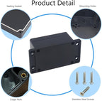 2 Pack Project Box IP65 Waterproof Junction Box ABS Plastic Black Electrical - Image 5