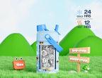 POWCAN 2 Pack 12 oz Kids Insulated Water Bottle - Image 3