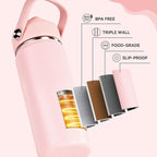 Fijinhom 24oz Insulated Stainless Steel Water Bottle, Wide Mouth Double Wall - Image 5