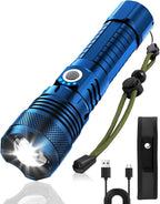 Victoper Blue LED Flashlights, High Powered High Lumens Super Bright Tactical by Victoper