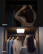 Combuh 2 Pack Square Rechargeable Ceiling Lights - Image 6