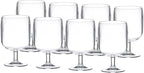 KX-WARE Classic Acrylic All-Purpose Wine Glasses, 12-ounce Plastic Stem Wine by KX-WARE