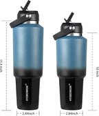 HYDROWION 32 oz Insulated Water Bottle, Car Water Bottle Holder - Image 7