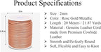 GENIQUE Real/Genuine Round Leather String Cord - Image 3