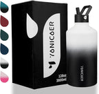 Insulated Water Bottle 128oz, Triple Wall Vacuum Stainless Steel, Leak Proof & - Image 7