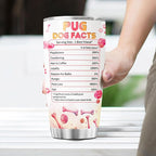 Pug Dog Facts, Dog Mom Gifts, Women Mother Mama Handle Tumblers Best Mothers - Image 6