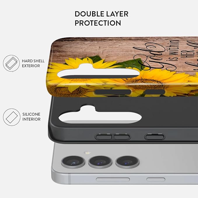 Compatible for Samsung Galaxy A56 5G Case, Dual Layer Heavy Duty 2 in 1 - Image 2