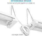 LEONLITE Motion Sensor 4FT LED Utility Shop Light, 40W Plug in Linkable Light - Image 3