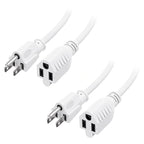 Cable Matters 2-Pack 16 AWG Heavy Duty 13A Power Extension Cord - 10ft by CableMatters