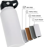 Fijinhom 32oz Insulated Stainless Steel Water Bottle, Wide Mouth Double Wall - Image 3