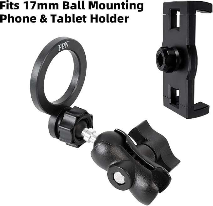 1" to 17mm Ball Adapter with 2.36" Short Double Socket Arm, Compatible with RAM - Image 6
